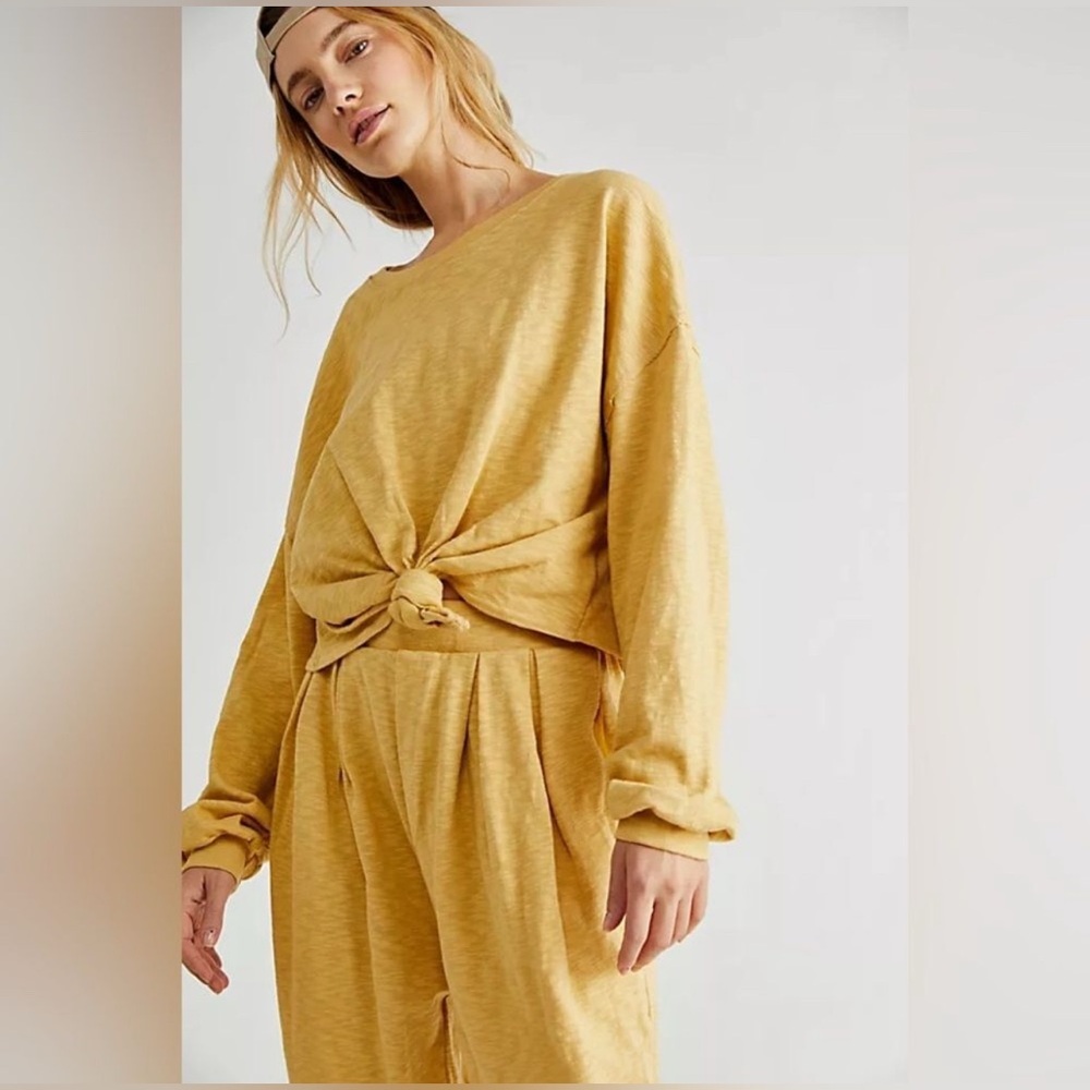 FP Beach (Free People) Culver City Lounge Set Yellow Size M
